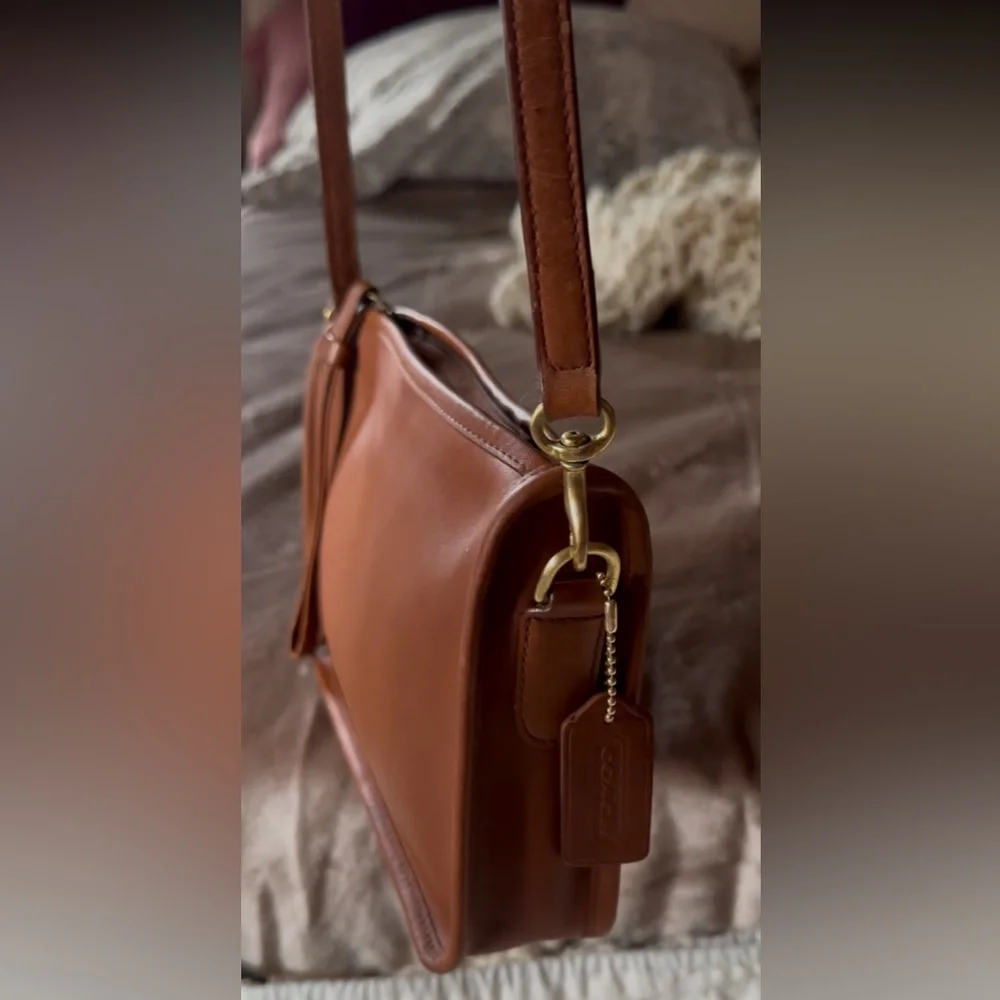 VINTAGE COACH NEW YORK CITY BASIC BAG in RED 9455 - Picture 9 of 16